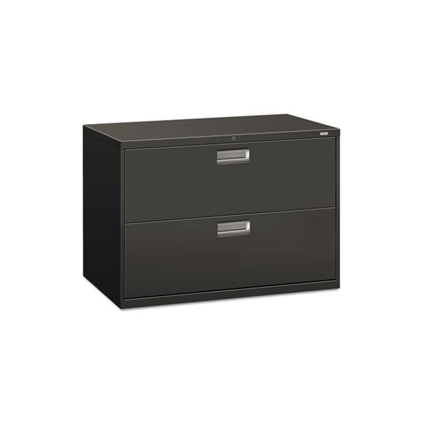 Hon HON, 600 SERIES TWO-DRAWER LATERAL FILE, 42W X 18D X 28H, CHARCOAL 692LS - main